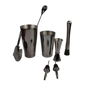 Kit preto para fazer coquetéis