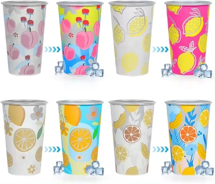 Personalized Color Changing Aluminum Cup Personalized Color Changing Aluminum Cup