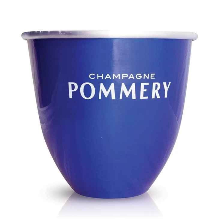 Balde de gelo de metal da marca Pommery
